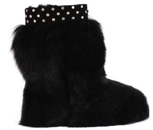 Pure Australian Lammfell-Boots mit Swarowski Kristallen Pure Australian Lammfell-Boots mit Swarowski Kristallen